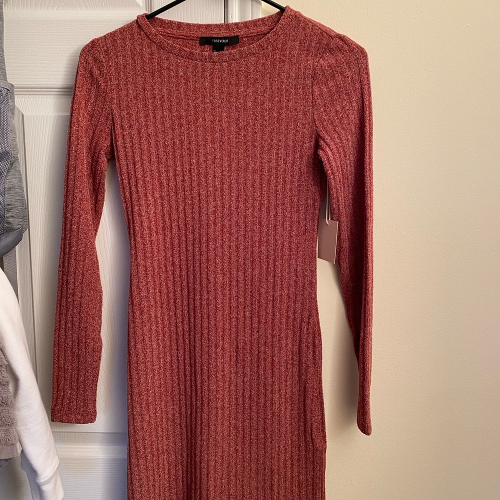 Forever 21 Knit Ribbed Bodycon Dress